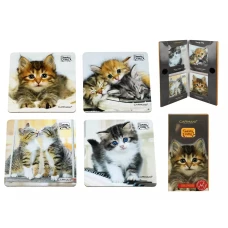 Carmani Набор из 4 пробковых подушечек - Sweety Kitty 10x10 022-4009