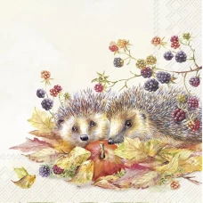 Обеденные салфетки 33Х33 HEDGEHOG FRIENDS  L1015360