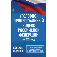 Уголовно-процессуальный кодекс Российской Федерации на 2024 год. Со всеми изменениями, законопроектами и постановлениями судов