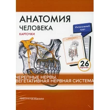 Анатомия человека: карточки. (26 шт). Черепные нервы. Вегетативная нервная система. Сапин М.Р., Николенко В.Н., Тимофеева М.О.