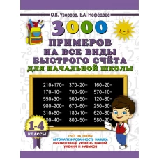 3000 примеров на все виды быстрого счёта в начальной школе. Самая эффективная подготовка в ВПР