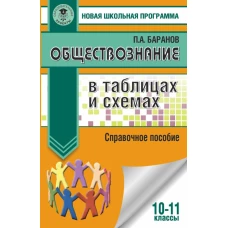 Обществознание в таблицах и схемах. Справочное пособие. 10-11 классы